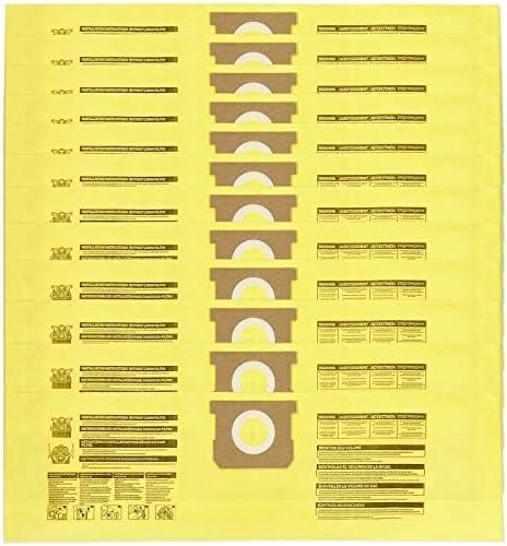 10 Pack 91964 Type D Vacuum Filter Bags Compatible with Shop-Vac 10-14 Gallon Vacuum, Replacement 9196400 9196433 High Efficiency Dust Collection Bag