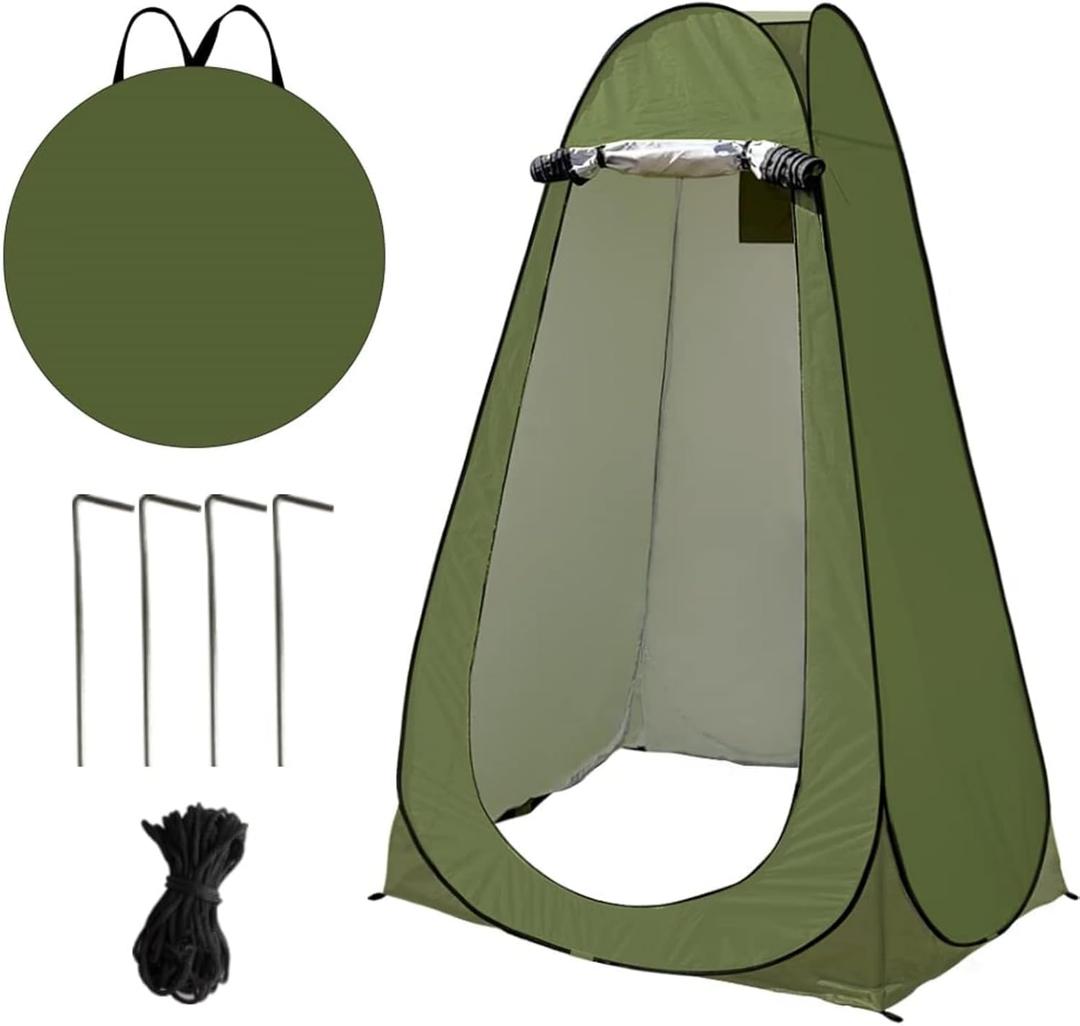 Privacy Shower Tent, Pop up Portable Camping Tent, Outdoor Toilet Changing Dressing Room, Instant Privacy Shelter for Picnic Waterproof Bathroom