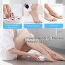 3 x Electric Callus Remover for Feet 4 Pack 1200mAh Rechargeable Foot Care Pedicure Tool with 3 Modes and Digital Power Display for Removing Dead Skin Hard Skin and Dry Cracks