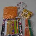 Newwiee 82 Pcs Day of the Dead Altar Kit Flameless LED Candle Paper Marigold Flower Fan Monarch Butterfly Papel Picado Banner Disposable Tablecloth for Dia De Los Muertos Altar Diwali(Bright Color)