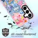 for Samsung Galaxy S23 Ultra Case, Coastal Vintage Collage Pattern, Military-Grade Drop Protection, Vintage Coastal Soft Slim TPU Protective Cover with Camera Protection for Women & Girls (Sunflower2)