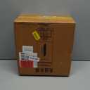 Rice Dispenser Cereal Dry Food Storage Containers with Measuring Cup and Water Filter Cover,Moisture Proof Airtight Food Dispenser Bucket for Rice,Corn,Coffee Bean,Grain,Soybean and Oatmeal,White,12LB