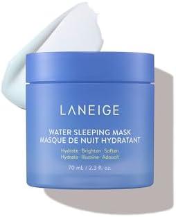 LANEIGE Water Sleeping Mask: Hydrating Korean Overnight Mask with Squalane & Probiotic-Derived Complex, for Bright, Glowing Skin & Barrier Support