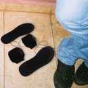 Heated Insoles: 1 Pair Rechargeable Heating Insole, Electric Foot Warmer, Control Foot Warmers for Men Women