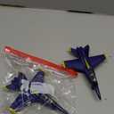 ArtCreativity Diecast F-18 Blue Angel Jets with Pullback Mechanism, 2 pcs, 6.75 inches Diecast Metal Jet Plane Fighter Toys for Boys, Air Force Military Cake Decorations, Aviation Party Favors