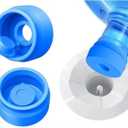 Gofriipai 3 and 5 Gallon Water Jug Cap, Silicone Reusable Replacement Cap, Non Spill Bottle Caps for 55mm Bottle Water Dispenser Caps - Pack of 2