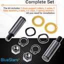 BlueStars 12001541 303373K Dryer Drum Support Roller Kit Compatible with Maytag Crosley Jenn-Air Dryers - Replaces 303373 3-3373 Y303373 12001541VP W10116741-2 Packs