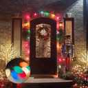 25 Pack C7 Christmas Replacement Bulbs, Multicolor Christmas Bulbs Vintage Ceramic Lights for Indoor Outdoor Patio Christmas Party String Lights, 5W Incandescent Night Light, C7/E12 Candelabra Base