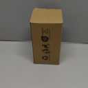 Kevin Textile Brown and Beige Farmhouse Striped Patchwork Linen Decorative Throw Pillows Covers 20x20, Set of 2, Modern Accent Square Cushion Covers for Couch Chair Bedroom Fall Decorations