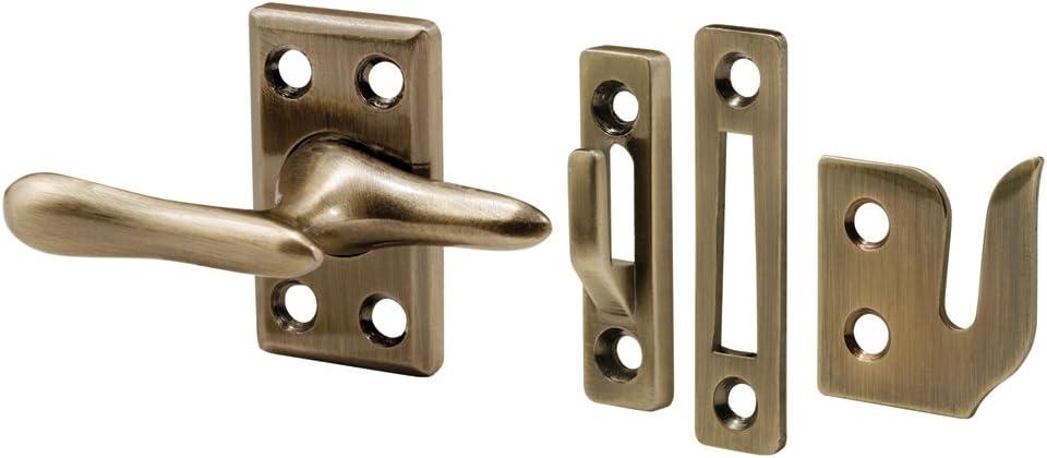 Prime-Line H 3683 1-7/8 In. Diecast and Steel Antique Brass Casement Window Sash Lock (Pack of 1)