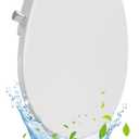 Bidet Seat for Toilet Round Non Electric, Single Nozzle Cold Water Bidet Toilet Seat with Adjustable Water Pressure, Easy Install PP Toilet Seat for Bathroom Hygiene and Cleaning