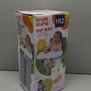 Bright Starts Pop 'N Sit Portable Booster, Indoor/Outdoor Use, Floor Seat with Feeding Tray, Grey, 6 Mos - 3 Yrs (Gray 2)