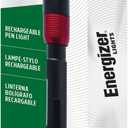 Energizer X-400 Pen light Flashlight Rechargeable, Bright Penlight IPX4 Water-Resistant, Lightweight and Durable, Rechargeable Flashlight, USB Charging Cable Included