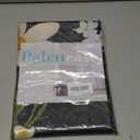 Palettease Black Floral Shower Curtain Set for Bathroom, Waterproof Polyester Fabric, Vintage Botanical Bath Window Curtain with Metal Hooks, Decorative Colorful Cottagecore Flowers Design, Weighted