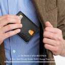 RUNBOX Wallet for Men Slim Rfid Leather 2 ID Window With Gift Box | Slim, Rfid, 2 ID Window, With Gift Box, Slim, Rfid