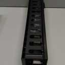 QiaoYoubang 2U Disassembled Plastic Horizontal Rack Mount Cable Management Organizer 12 Slots 19" Rack Mount (2U440)