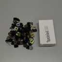 Tandefio 50 Pack Vinyl Coated Cable Clamps Galvanized Steel Cable Metal Wire Rubber Cushioned Insulated Hose Pipe Clamp for Tube Lines Wire Cord Installation(1/4 Inch, 6mm)