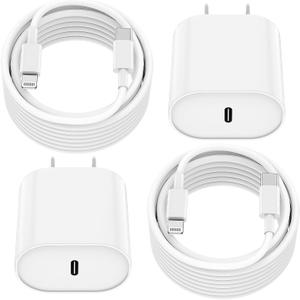 Essri Phone Charger Fast Charging 10 FT,2Pack 20W PD USB C Block with iPhone 14 13 Charger Cable 10 Foot, Compatible with iPhone 14 Pro 13 Pro Max 12 11 Pro Mini, missing 1 box
