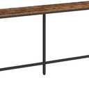 63" Console Table, Narrow Sofa Table for Entryway, Industrial Side Table for Hallway, Living Room, Bedroom, Sturdy and Stable, Easy to Assemble, Rustic Brown CTHR16001Z (63L x 7.9W x 31.7"H)