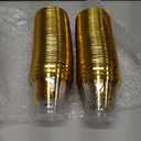 72 Pieces Graduation Cups 2025 9 oz Gold Plastic Cups Clear with Gold Foil Rim for Congrats Grad 2025 Graduation Party Decorations Supplies Tableware Decorations,3 Designs