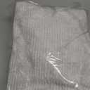 Cozy Earth Ribbed Hand Towel Set - 60% Cotton 40% Viscose from Bamboo Hand Towels - Soft & Absorbent Textured Ribbed Pattern - 2 Pack Light Grey