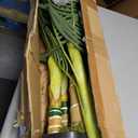 Nearly Natural 6.5ft Artificial Golden Cane Palm Tree, Lifelike Silk Indoor Palm With Three Textured Trunks Flexible Fronds Nursery Planter, Low Maintenance