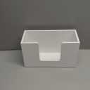 Paper Towel Dispenser Countertop, Wooden Bathroom Paper Towel Holder, White Napkin Holder for Kitchen, Countertop Multifold C-Fold, Z-Fold, Trifold Paper Hand Towel Dispenser for Bathroom Toilet (11.02" x 4.65" x 6.57")