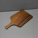 SOFE Walnut Wood Cutting Board with Handle, Rectangle Cheese Serving Board, Wooden Chopping Board Kitchen Charcuterie Board, Decorative Trays for Serving Food Bread Fruit Snack Meat, 15" X 8.7"