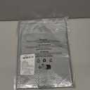 Blissful Diary Baby Splat Mat for Under High Chair, 50.4 x 50.4 Inch Wipeable Splash Mat, Waterproof and Washable, Anti-Slip Floor Protector, Silver Mist