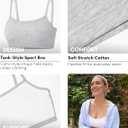 Fruit of the Loom Women's Spaghetti Strap Cotton Pullover Sports Bra Value Pack (L)