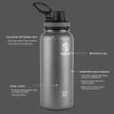 Takeya White Originals Vacuum-Insulated Stainless-Steel Water Bottle, 32oz (50012)