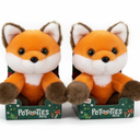 PETOOTIES 4IN PLUSH FOX, 2 PACK