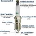 12570425 Ignition Distributor with Platinum Spark Plugs & Wires Set Compatible with GMC Yukon Savana Cadillac Escalade Chevrolet C1500 Tahoe/Isuzu NPR V8 5.7L 5.0 Replace# GM01 93441558 DST1829