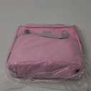 SKYDUE Zipper Binder 2 Inch O-Ring School Binder, Oxford Fabric School Organizer Holds 400+ Sheets, Fits 13.3" Laptop, Water-Resistant, Handle & Shoulder Strap, 14"x13", Pink