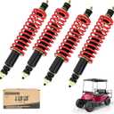10L0L Golf Cart Front/Rear Absorber Shocks, Upgrade Coil Overload Heavy Duty Shock Absorber for EZGO TXT Medalist 1994-UP Gas or Electric, OEM#70928-G01 70630-G01 76418-G01(Red & Blue)