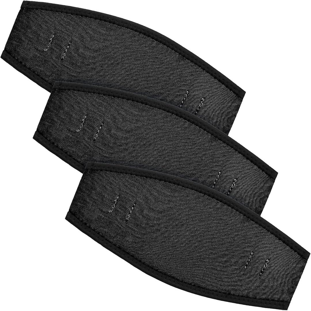 3 Pieces Neoprene Mask Strap Cover Neoprene Diving Mask Straps Hair Protector Wrap for Dive and Snorkel Masks Water Sports (Black)