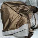 Nemia Gold Brown Velvet Curtains Thermal Insulated Blackout Curtain for Bedroom Window Living Room Darkening Luxury Vintage 84 Inches Long Heavy Drapes Panels Back Tab Set of 2