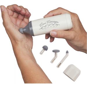 Norco Mini Massager - Handheld Massager for Scar Tissue Break Up | Compact, Travel Massage Gun with 3 Attachments for Hand, Foot, Neck, Face, Finger, or Small Muscle Relief | NC70209