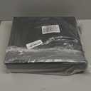 Office Essentials Economy View 3 Ring Binders, 1" Round Rings, 1.4" Spine, 175-Sheet Capacity, Black Binders, 4-Pack