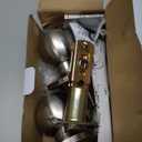 BESTTEN Keyed Entry Door Knob with Lock, Interior and Exterior Door Lock, Standard Ball, Satin Nickel