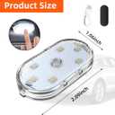 Ziciner 2 PCS Car Led Lights Interior, Super Bright Car Wireless Bulb, USB Rechargeable Auto Led Festoon Bulb, Universal Vehicle Accessories for Cars, Trucks, SUVs, Vans (Colorful, 4 PCS)