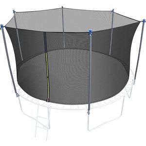 10/12/14/16FT Trampoline Replacement Enclosure Net with Universal Trampoline Replacement Enclosure Poles and Hardware 2.0 16ft 