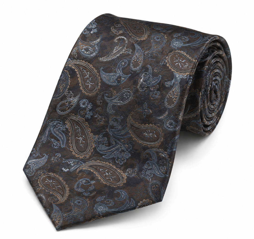 DiBanGu Mens Silk Necktie Solid Color Tie and Pocket Square Cufflink Tie Clip Set Woven Plain Ties for Men Wedding Party