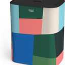 Joseph Joseph Tota 90 liter/23.8 gallon Laundry Hamper Separation Basket with lid, 2 Removable Washing Bags with Handles - Multicolor, Dual Compartment 90L