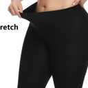 Kotii Women's Plus Size Lace Trim Capri Leggings Stretch Crop Leggings Summer Tights Pants (Black, XL)