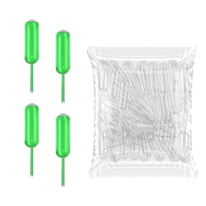 [Strip Style] Vabiooth 50Pcs 4mL Cupcakes Disposable Plastic Transfer Pipettes Liquid Dropper for Chocolate or Strawberries Cupcakes, Ice Cream, Mini Cakes, Waffles, Children's Painting
