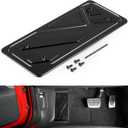 Bevinsee Foot Rest Pedal Cover Compatible with Audi A3 8V Left Hand Drive Compatible with VW Golf MK7 MK8 Aluminum Red