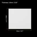 MECCANIXITY EVA Foam Sheets White 19.7 Inch x 17.7 Inch 0.8mm Thick Crafts Foam Sheets for Costumes, Arts and Crafts Projects Pack of 5