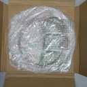 LUBIYACK 10" Glass Microwave Plate Replacement for W10337247 W11367904 Microwave Turntable Tray Oven Rotating Dish Tray with Y shaped design for Better Reheating and Even Heat Distribution