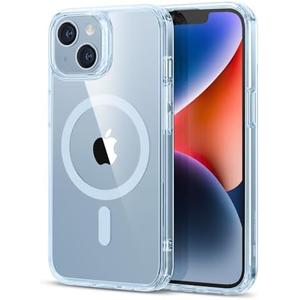 ESR Classic Hybrid Case (HaloLock) - MagSafe Compatible, Shockproof Military-Grade Protection for iPhone 14/13, Clear Blue